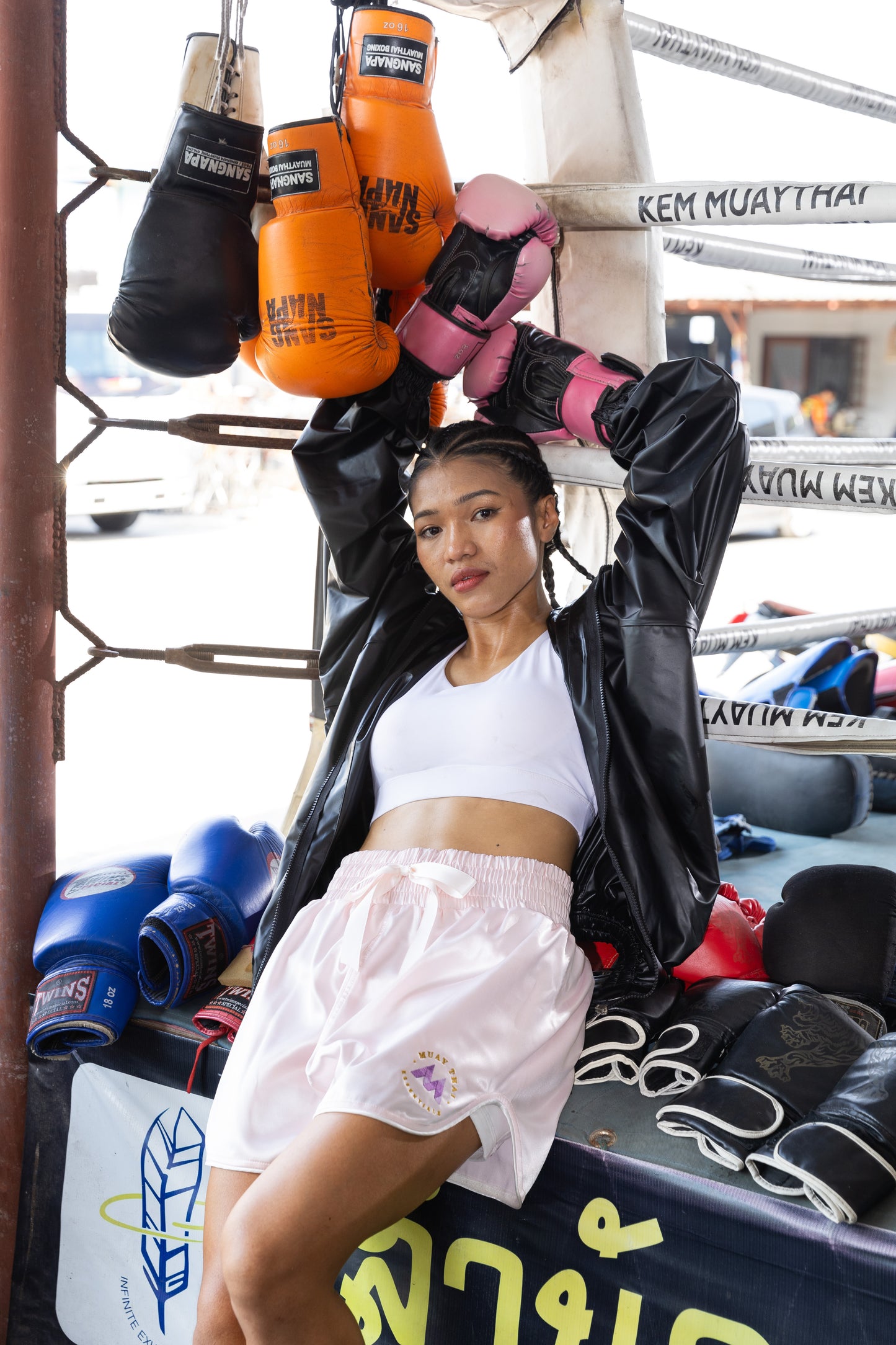 Aurora Glow Muay Thai Shorts